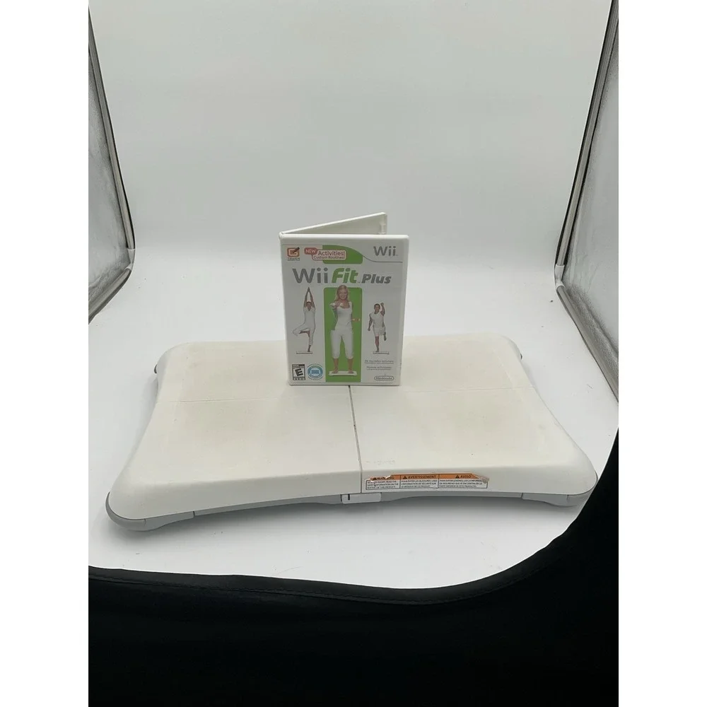 Nintendo Wii Fit Plus Wii Game + Wii Balance Board Bundle NTSC-U/C (2009)